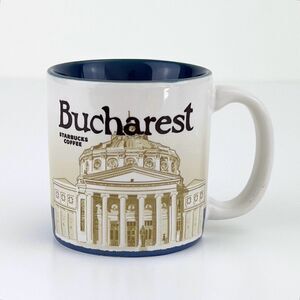 Starbucks 2018 Bucharest You Are Here Collection Mini Mug Ornament Coffee Tea